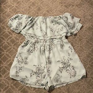 Charlotte Russe Off the Shoulder Romper